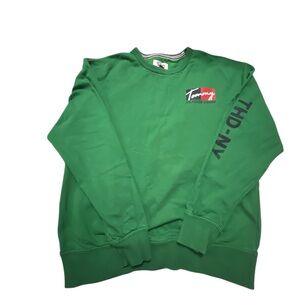Tommy Hilfiger Vibrant Green Crewneck Sweater made in India S